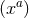 a (x )