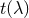 t(λ )