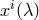 xi(λ)