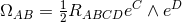 ΩAB = 12RABCDeC ∧ eD
