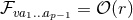 ℱ = 𝒪 (r) va1...ap−1