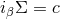 iβΣ = c