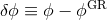 δΟ ≡ Ο − ΟGR
