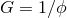 G = 1βΟ