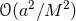 πͺ(a2βM 2)