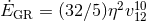ΛEGR = (32β5)η2v1102