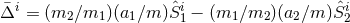 ¯Δi = (m2 βm1 )(a1βm )ˆSi− (m1βm2 )(a2βm )Sˆi 1 2