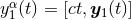 α y1(t) = [ct,y1(t)]