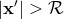 |x′| > β