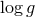 log g