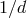 1∕d