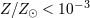 Z∕Z⊙ < 10−3