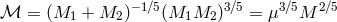 −1∕5 3∕5 3∕5 2∕5 ℳ = (M1 + M2 ) (M1M2 ) = μ M