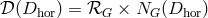 𝒟 (Dhor) = ℛG × NG (Dhor )