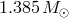 1.385 M ⊙