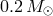 0.2M ⊙