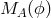 MA (ϕ )