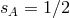 sA = 1∕2