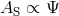 AS ∝ Ψ