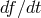 df∕dt