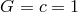 G = c = 1