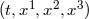 (t,x1,x2,x3)
