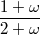 1+-ω- 2+ ω