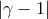 |γ − 1|