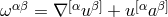 ωαβ = ∇ [αuβ] + u [αa β]