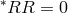 ∗RR = 0