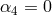 α4 = 0