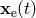 x (t) e
