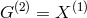 G(2) = X (1)