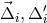 ⃗Δi,Δ ′i