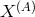 X (A)