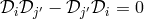 πi πj′ − πj′πi = 0