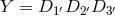Y = D1 ′D2 ′D3′
