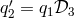 q′2 = q1𝒟3