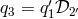 q3 = q′1𝒟2′