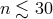 n ≲ 30