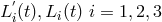 ′ L i(t),Li(t) i = 1,2,3
