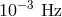 10−3 Hz