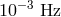 10−3 Hz