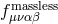 massless fμναβ