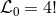 β0 = 4!