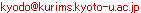 kyodo ���åȥޡ��� kurims.kyoto-u.ac.jp