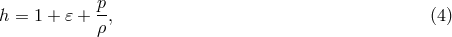 p- h = 1 + 𝜀 + ρ, (4 )