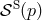𝒮S(p)