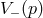V− (p)