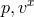 p, vx